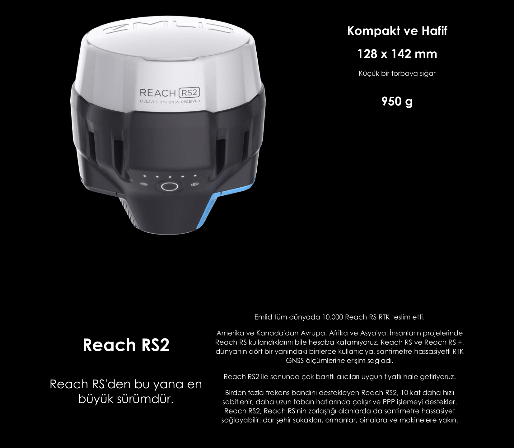 Emlid Reach RS2 RTK GPS Seti Emlid drone malzemeleri, drone yedek parçaları en uygun fiyat ve taksit seçenekleri ile dronmarket.com’da